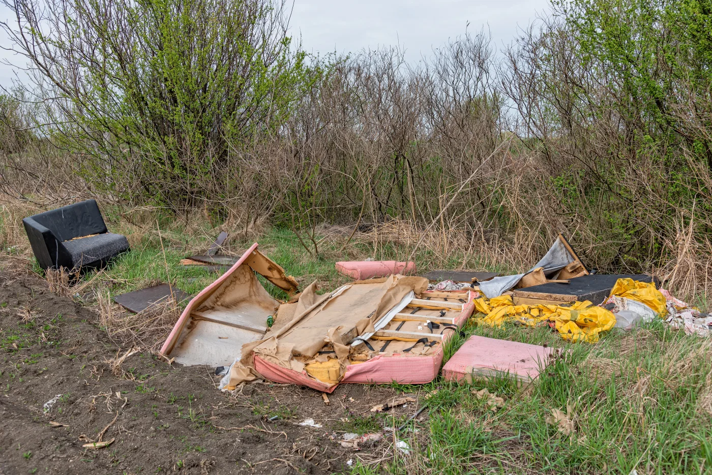 Junk removal truck in Elizabeth Colorado